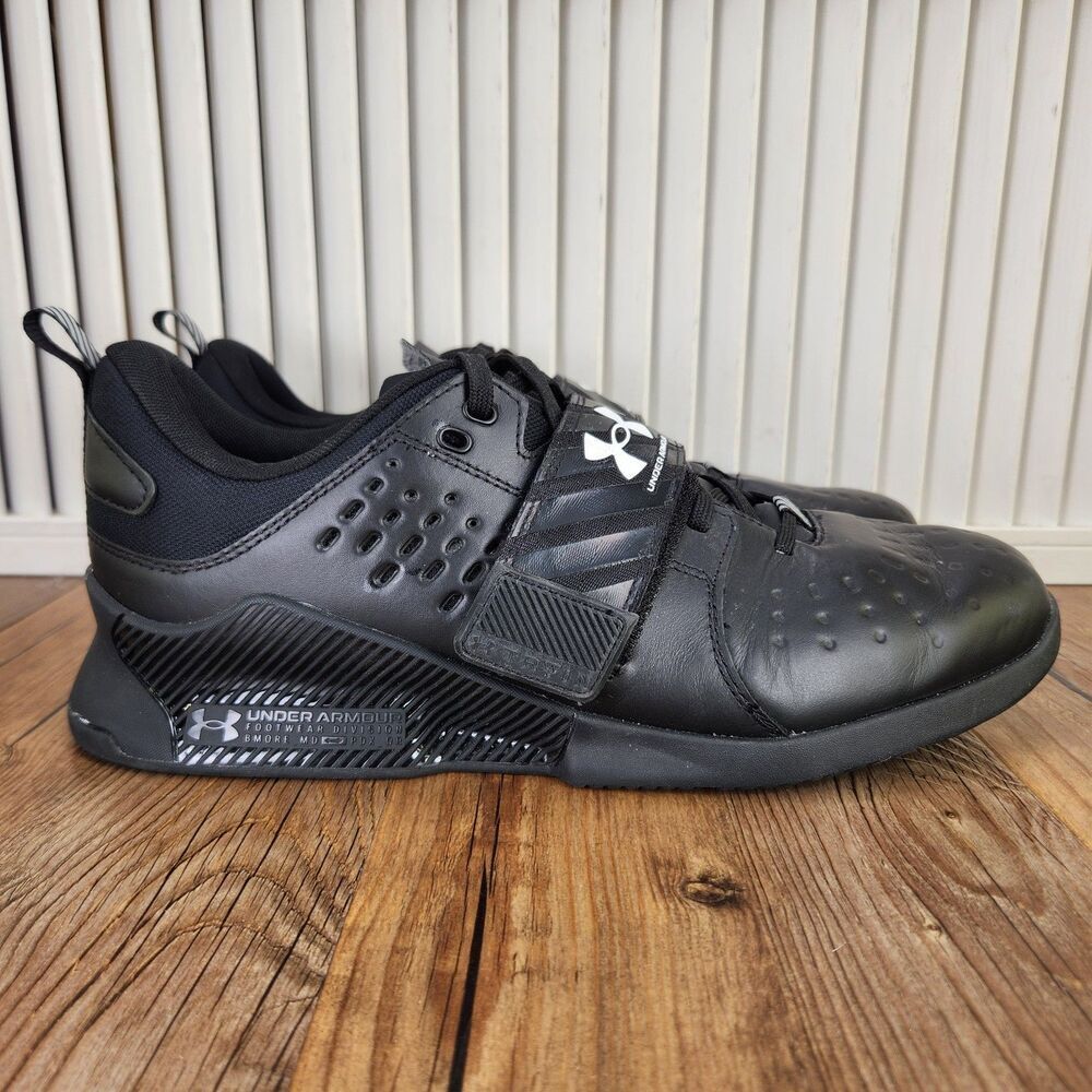 Under Armour Reign Lifter Mens Sz 11 Black Weightlifting Power Shoes 3023735-001